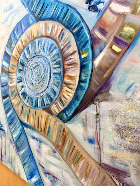 Unbound Unbound abstract painting side