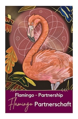 Krafttier Flamingo Botschaft Orakelkarten ziehen