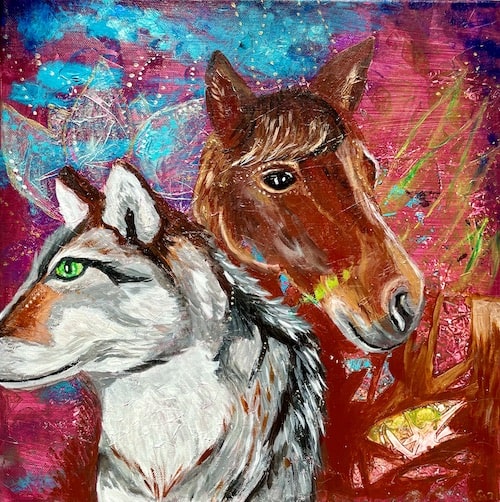 Haustier malen lassen Pferd