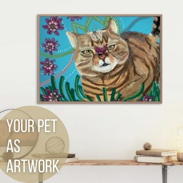 custom pet painting digital art