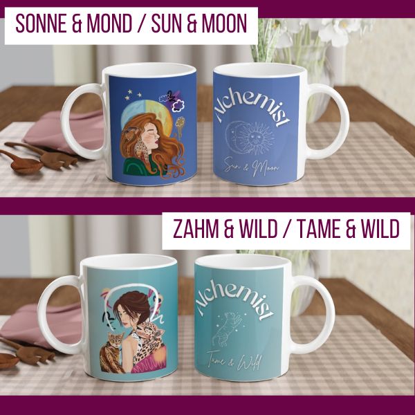 Alchemie Tassen 2 Alchemie Tassen Sonne Mond Zahm wild