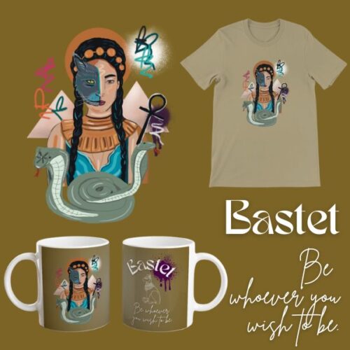 Göttin Bastet Tassen T-Shirts