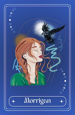 Goddess Morrigan Goddesses oracle pick a  oracle card