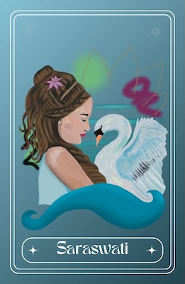 Goddess Saraswati Goddess oracle Goddess Saraswati goddess oracle online draw