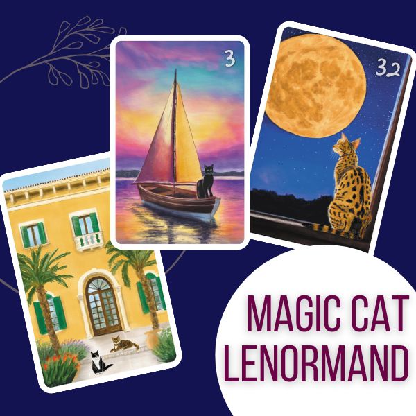 Katzen Lenormand Karten legen Katzen Lenormand Karten legen Orakelkarten Kartenset
