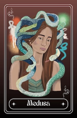 Medusa Orakelkarte Göttinnen Medusa Göttinnen Orakel Orakelkarte ziehen online