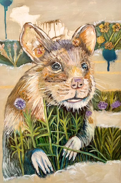 Silent Messengers Feldhamster Silent Messengers Gemälde