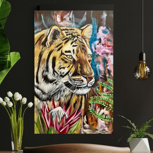 Tiger Acryl Gemälde