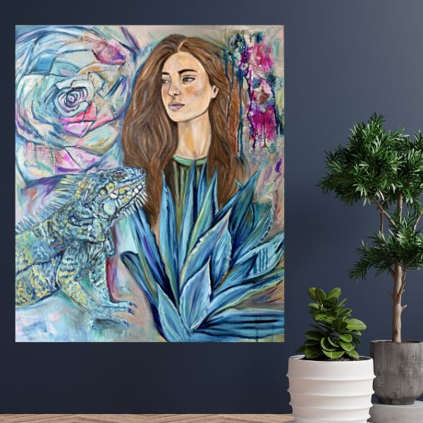 Dream Shift Dream Painting Iguana