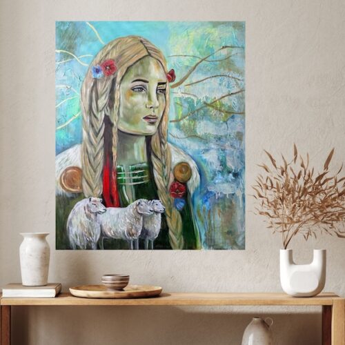 Goddess Mokosh painting