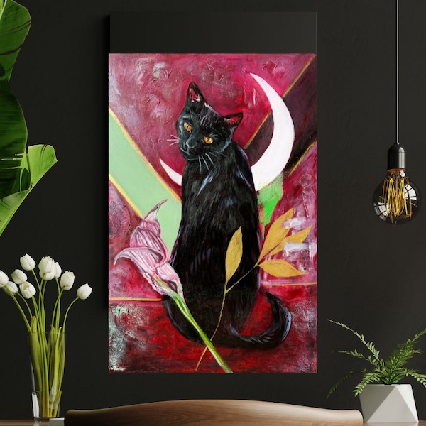 Selection Series black cat painting